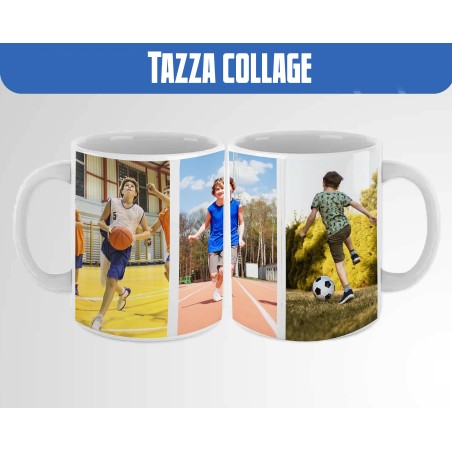 Tazza collage con foto e frasi
