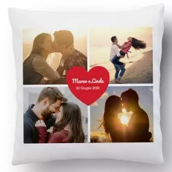 Cuscino personalizzato collage