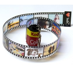 Portachiavi rullino personalizzato con 14 foto