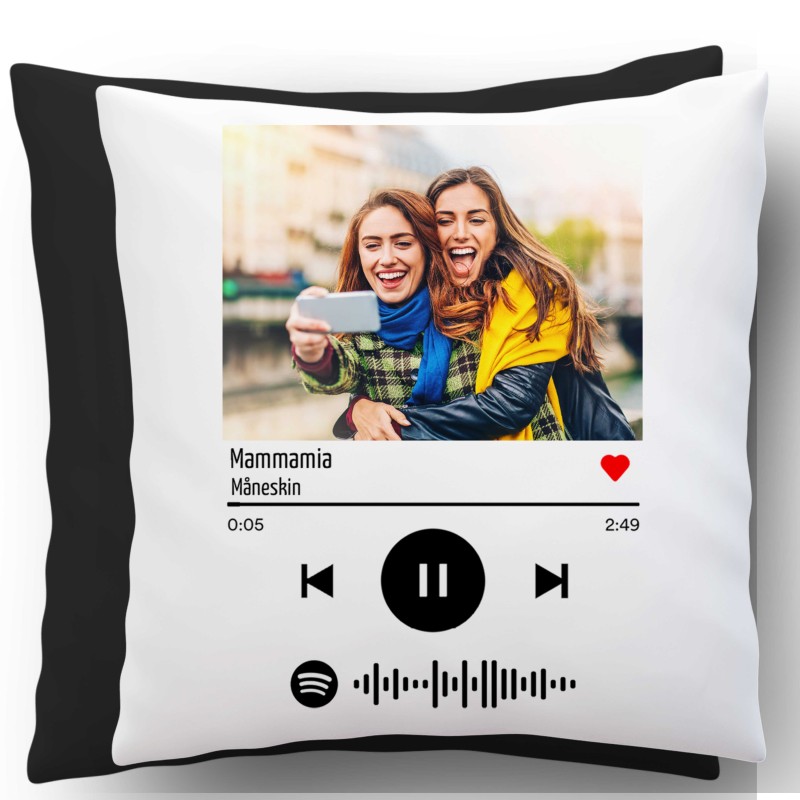Cuscino Spotify personalizzato con foto