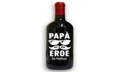 Bottiglia Vino papà sei il mio eroe