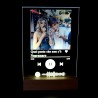 targhetta spotify con basetta luminosa