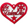 Decorazione cuore in legno con nome